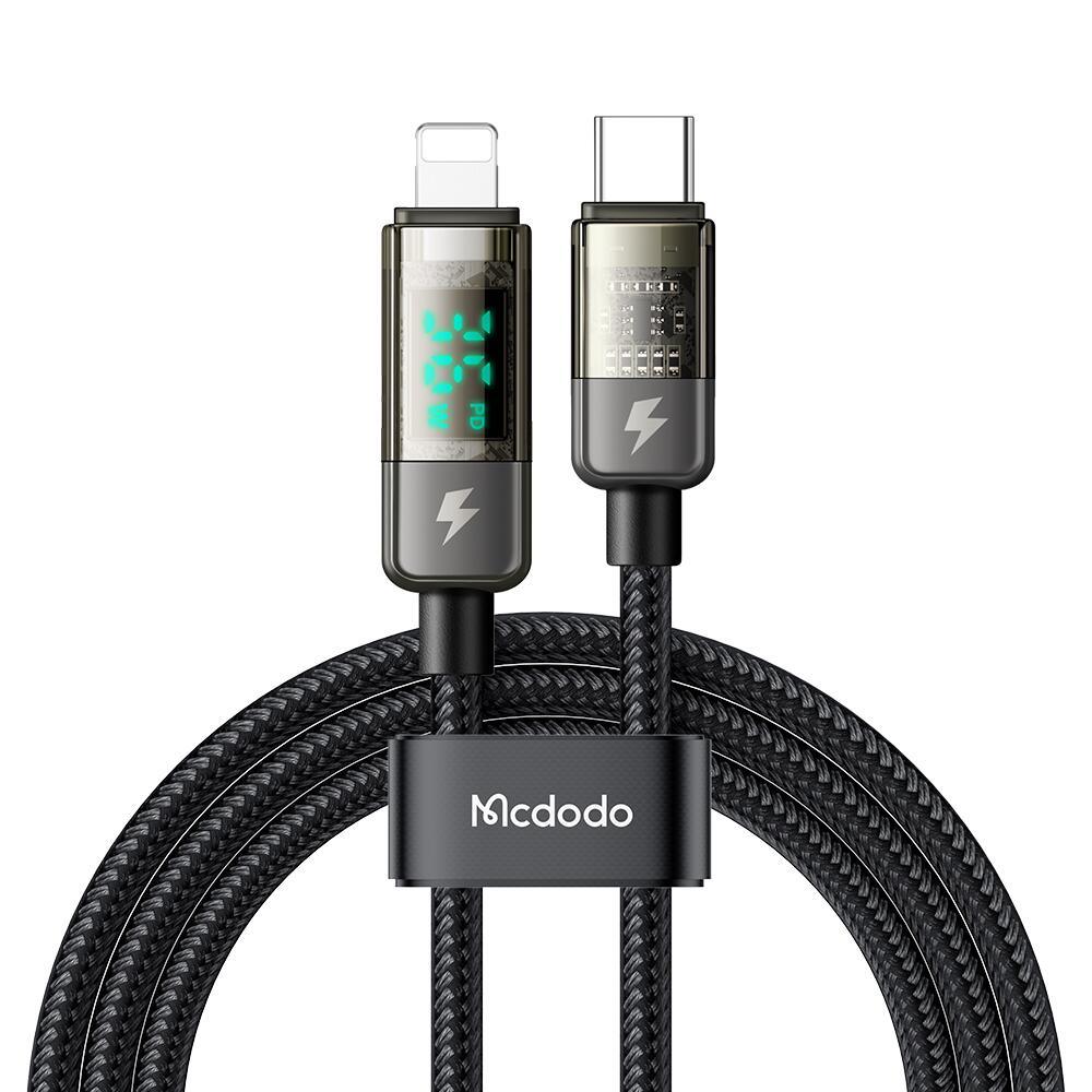 Mcdodo Digital Pro Auto Power Off USB-C to Lightning Transparent