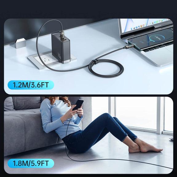 Mcdodo Digital Pro 100W Auto Power Off USB-C to USB-C Transparent Data Cable (1.8M) - Mcdodo Online