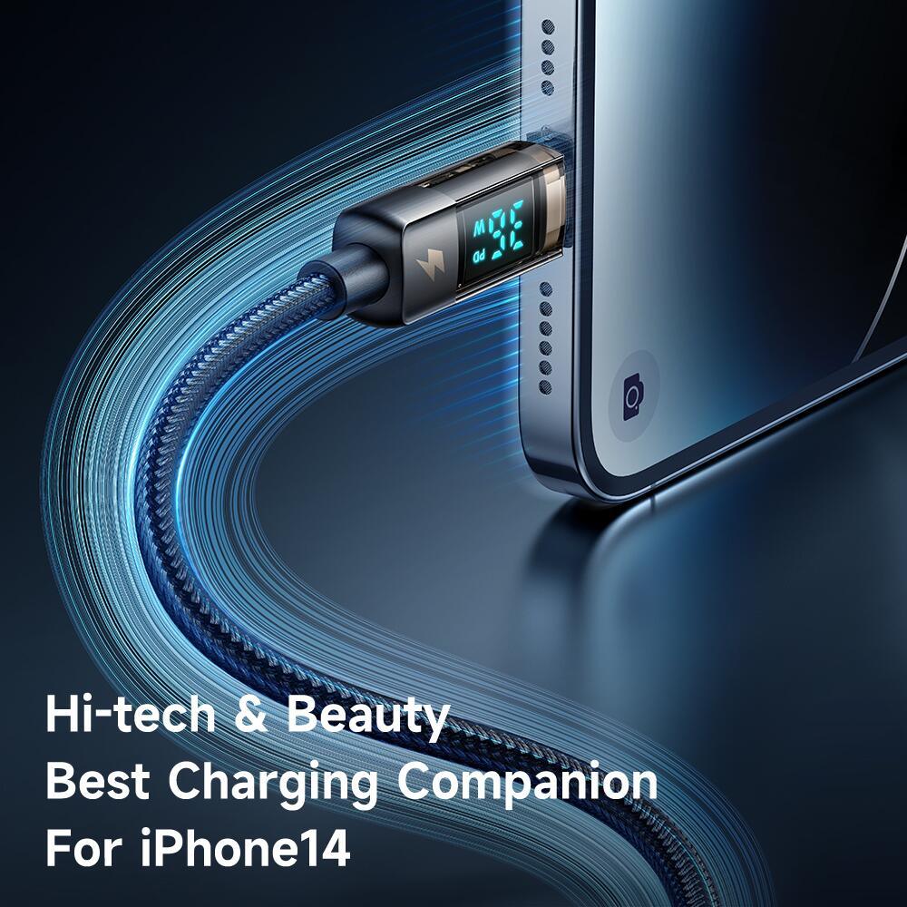 Mcdodo Digital Pro Auto Power Off USB-C to Lightning Transparent Data Cable (1.8M) - Mcdodo Online