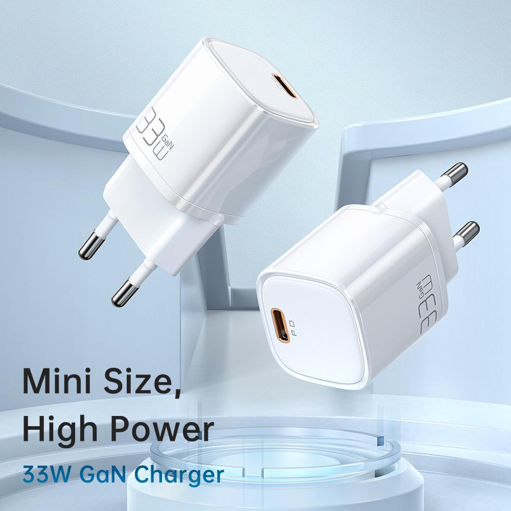 Mcdodo 33W USB C Mini PD GaN Fast Charger (White). - Mcdodo Online