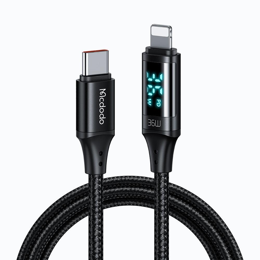 Mcdodo Digital HD Type-c to Lightning PD 36W 20W Smart Data Cable 1.2m. - Mcdodo Online