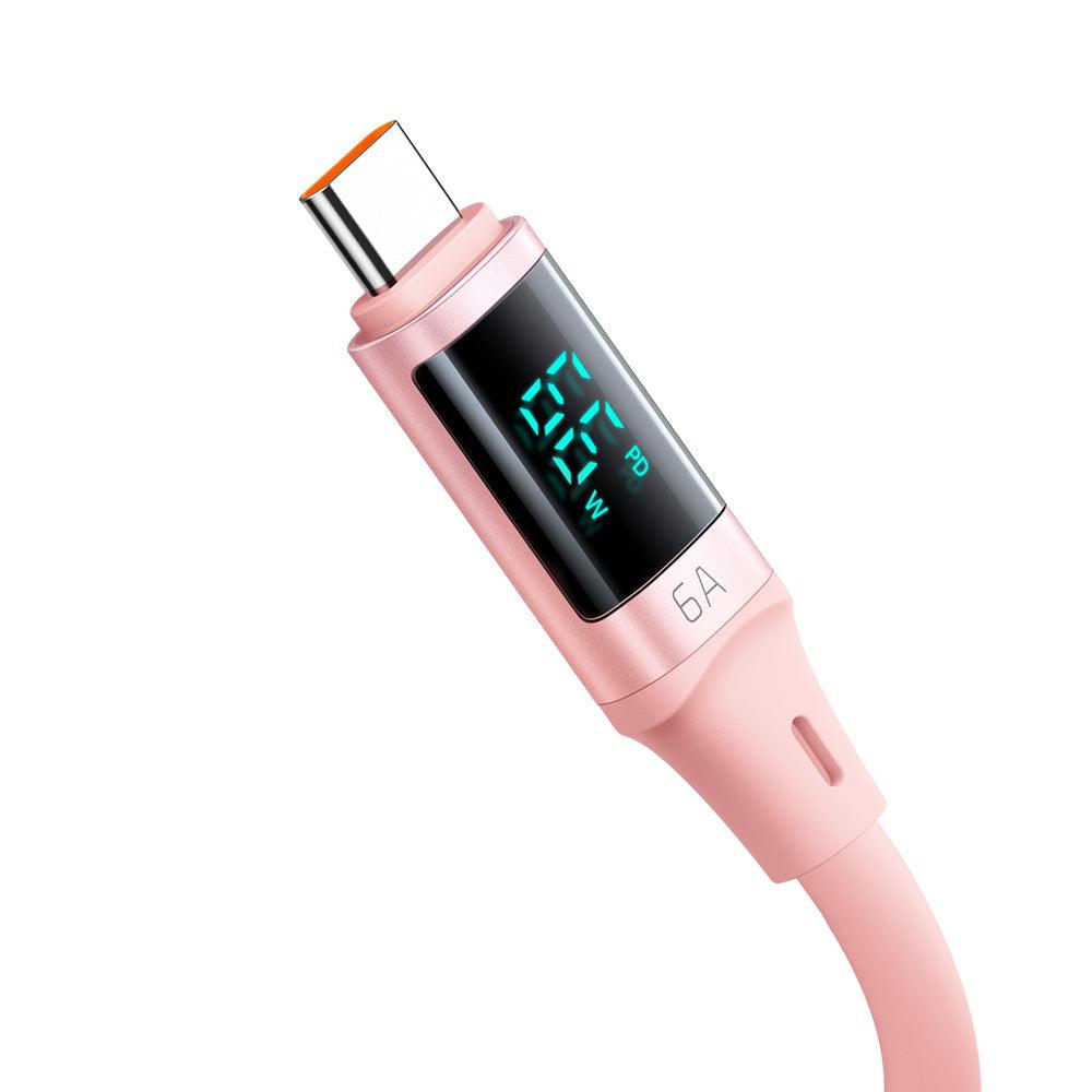 Mcdodo 66W PD USB Type C Data Cable with Digital HD Display Silicone 1.2m - Mcdodo Online