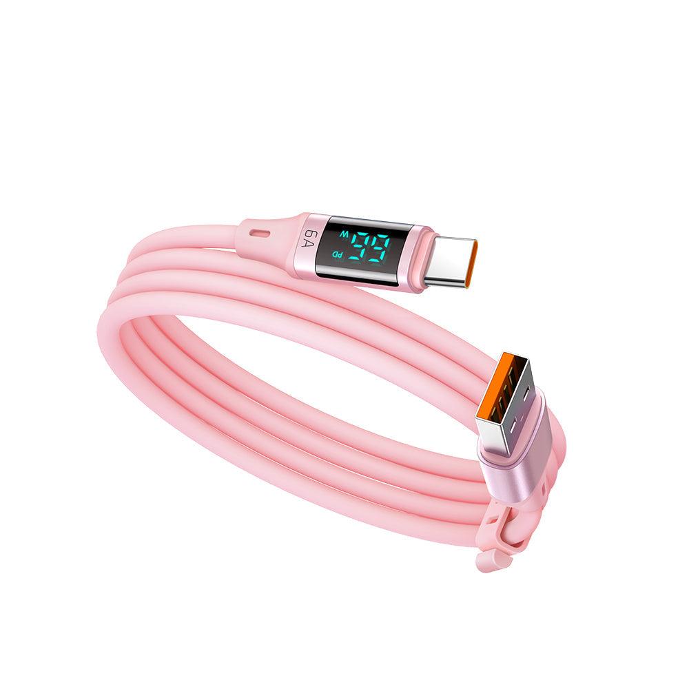 Mcdodo 66W PD USB Type C Data Cable with Digital HD Display Silicone 1.2m - Mcdodo Online