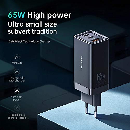 Mcdodo High Power USB C Type C 65w Wall Charger Black