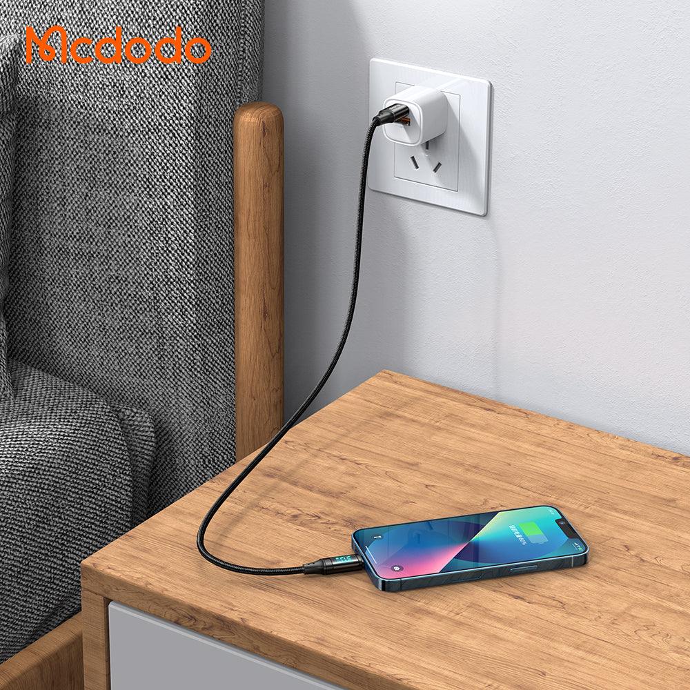 Mcdodo Digital HD Type-c to Lightning PD 36W 20W Smart Data Cable 1.2m. - Mcdodo Online