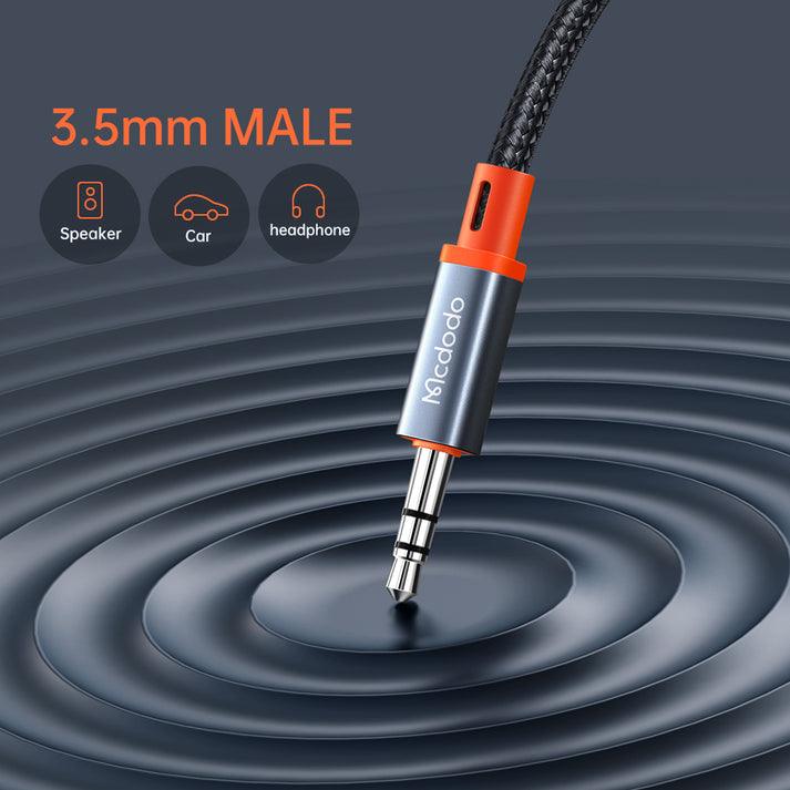 Mcdodo USB Type C to 3.5mm AUX Jack Coil Cable Castle Series 1.8m - Mcdodo Online