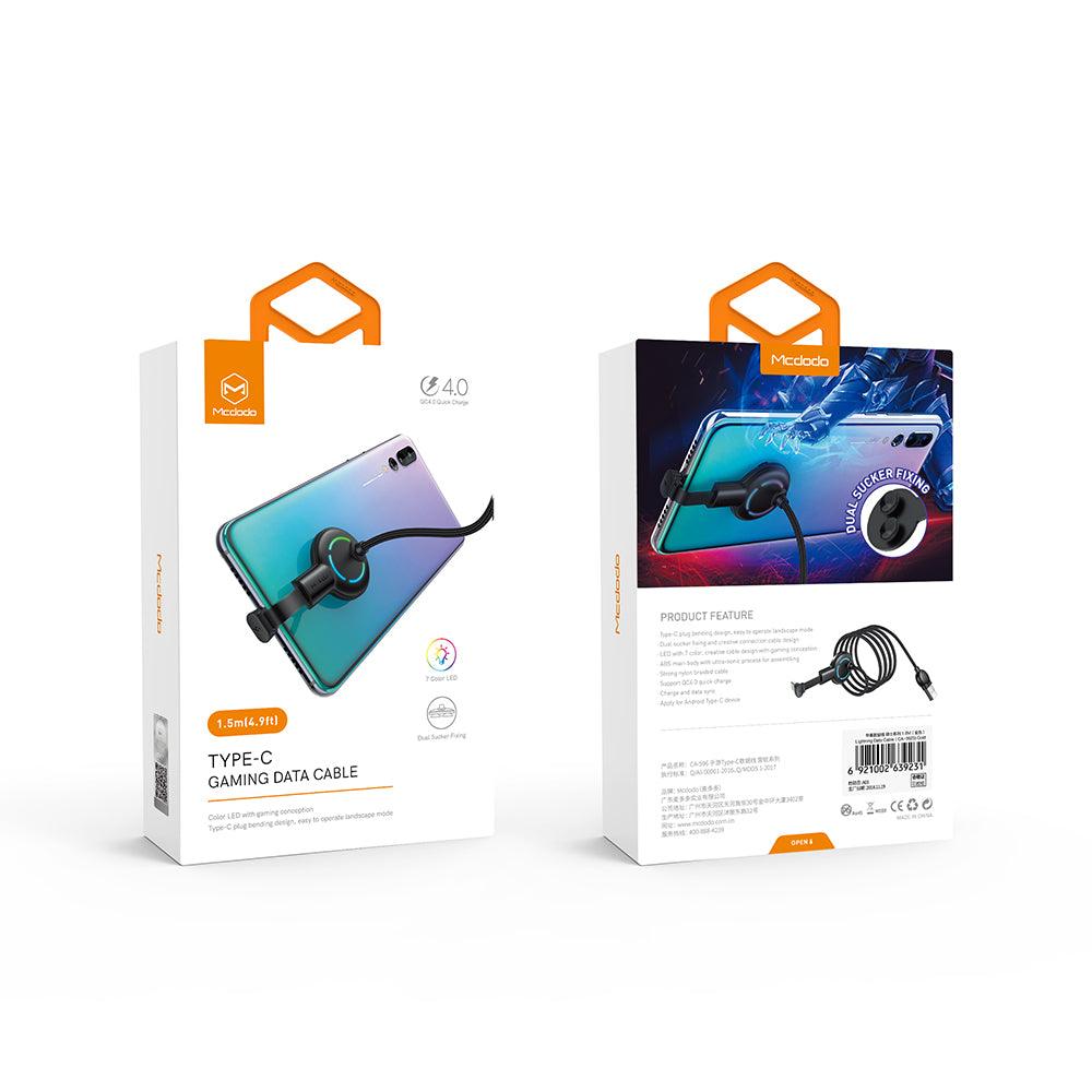 Mcdodo 180 Degree Colourful LED Gaming USB-C Cable 1.8m - Mcdodo Online