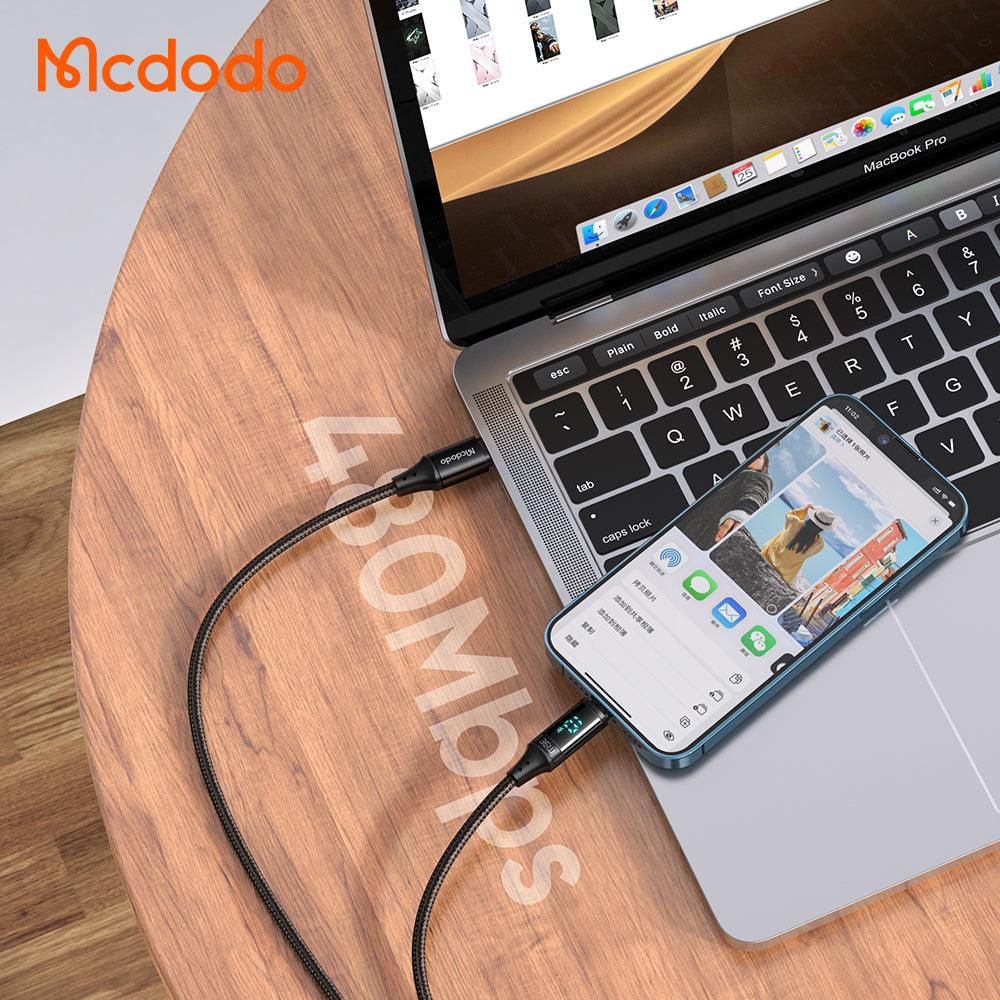Mcdodo Digital HD Type-c to Lightning PD 36W 20W Smart Data Cable 1.2m. - Mcdodo Online