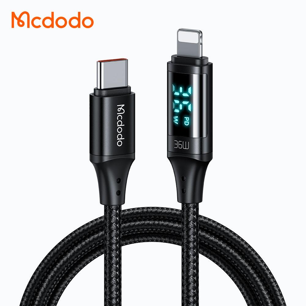 Mcdodo Digital HD Type-c to Lightning PD 36W 20W Smart Data Cable 1.2m. - Mcdodo Online