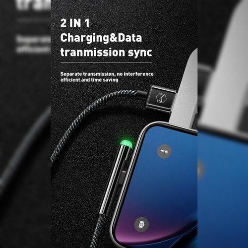 Mcdodo 90 Degree Led Lightning Gaming Cable For iphone. - Mcdodo Online