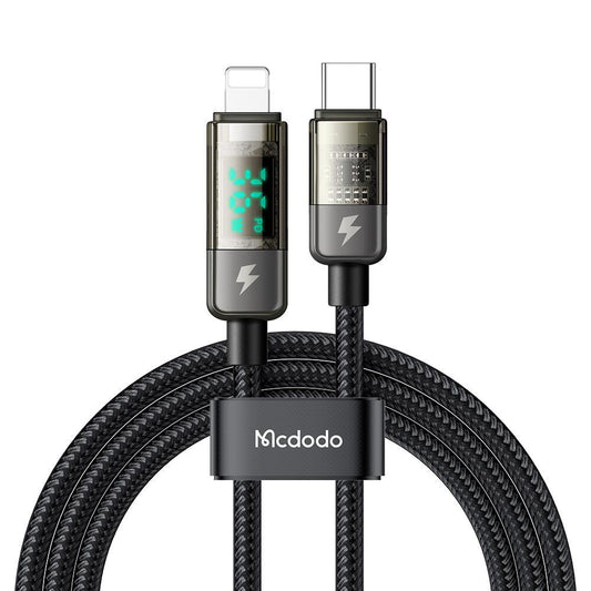 Mcdodo Digital Pro Auto Power Off USB-C to Lightning Transparent Data Cable (1.8M) - Mcdodo Online