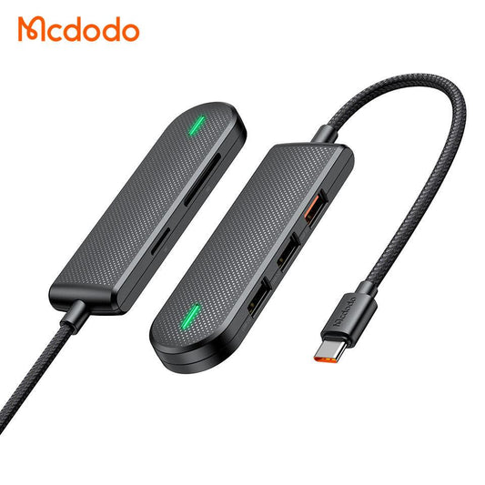 Mcdodo USB-C HUB 5 in 1 Support 2TB Hard Disk SD/TF Card Reader USB3.0 5Gbps Adapter. - Mcdodo Online