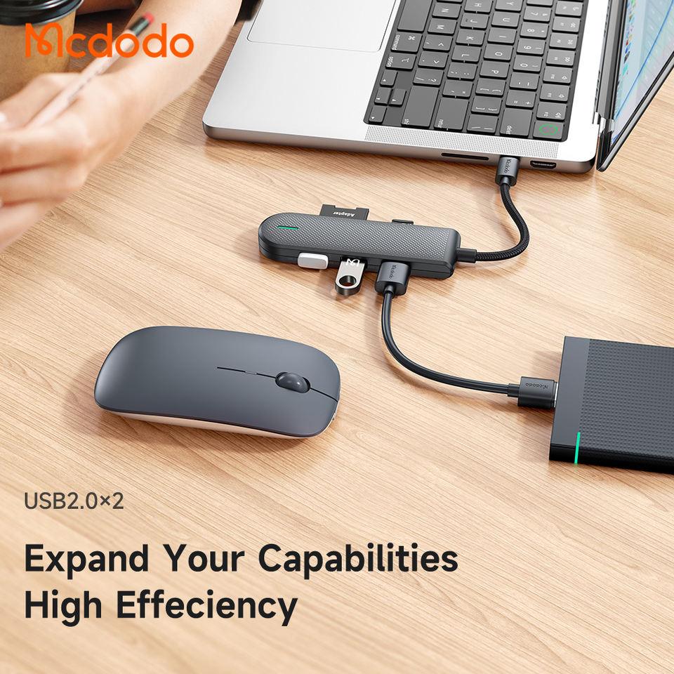 Mcdodo USB-C HUB 5 in 1 Support 2TB Hard Disk SD/TF Card Reader USB3.0 5Gbps Adapter. - Mcdodo Online