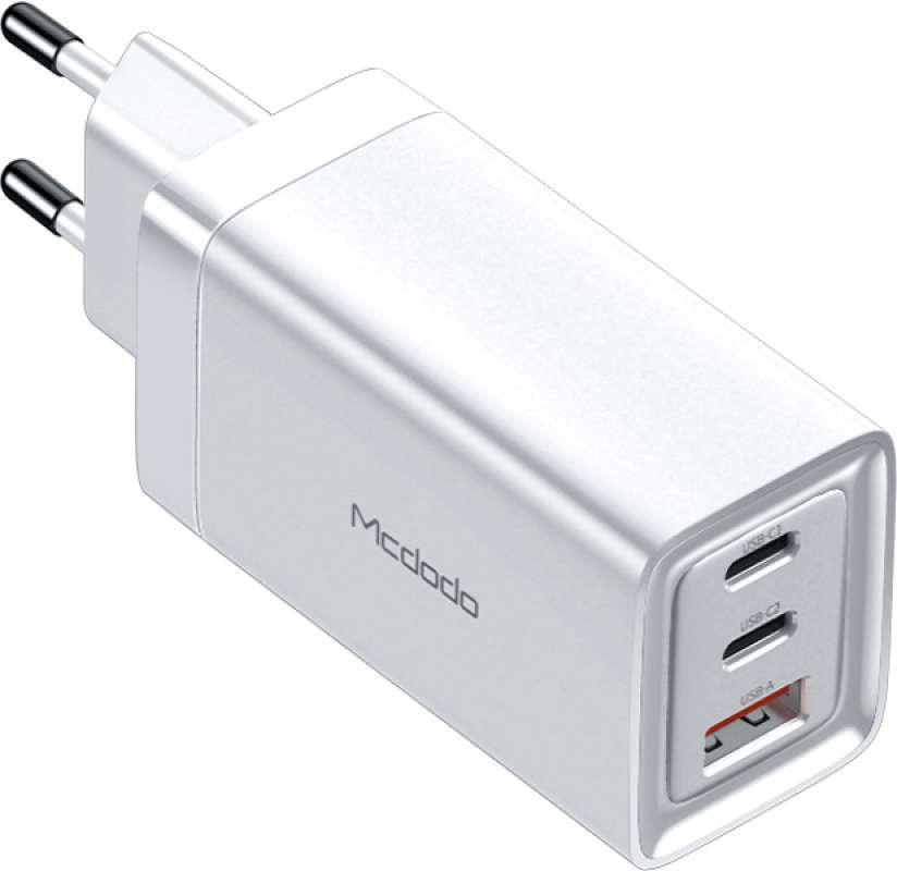 Mcdodo 65w GaN USB C Wall Charger, 65w Fast Portable 3 Port Charger. - Mcdodo Online