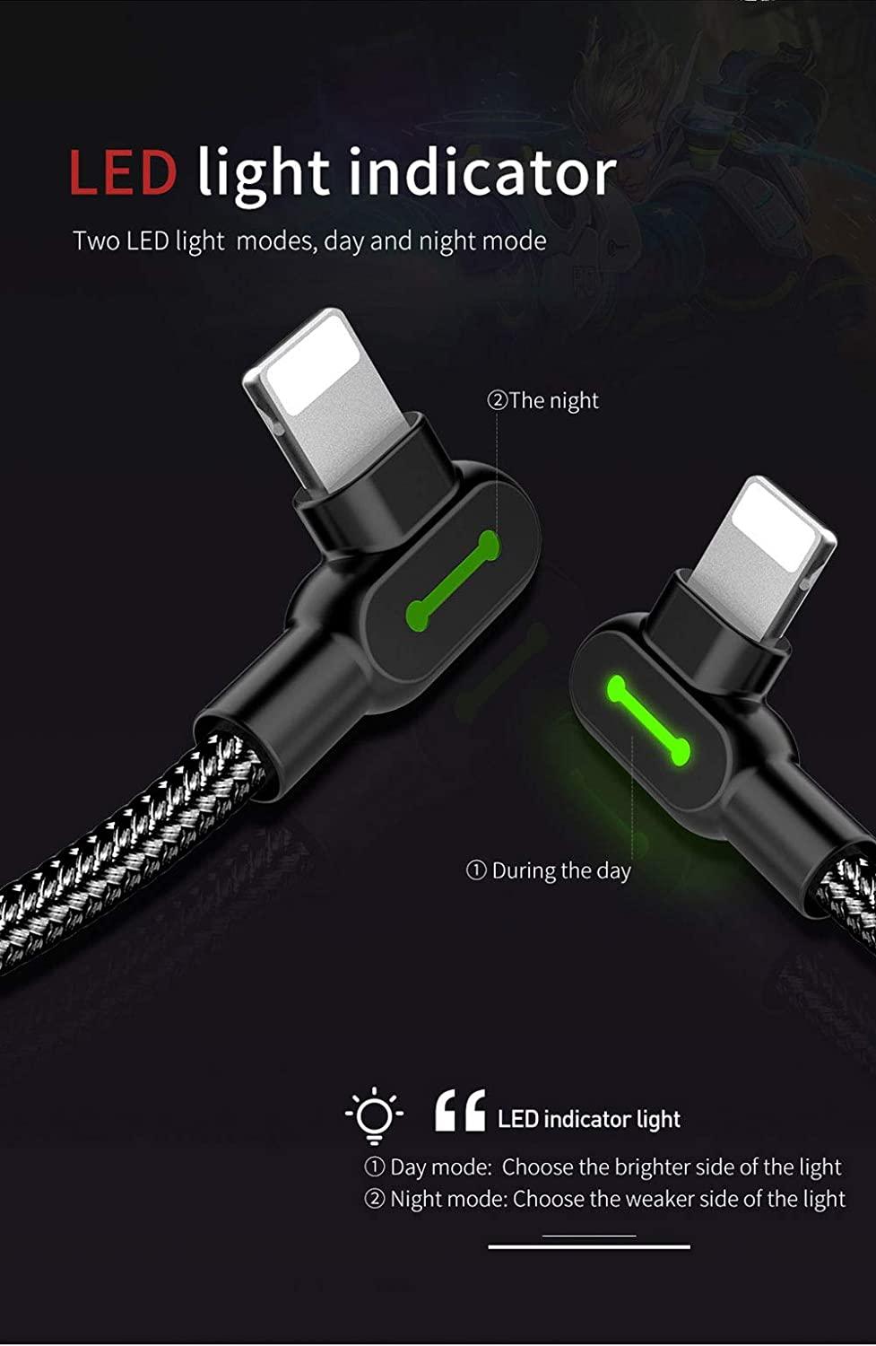 Mcdodo 90 Degree Led Lightning Gaming Cable. - Mcdodo Online