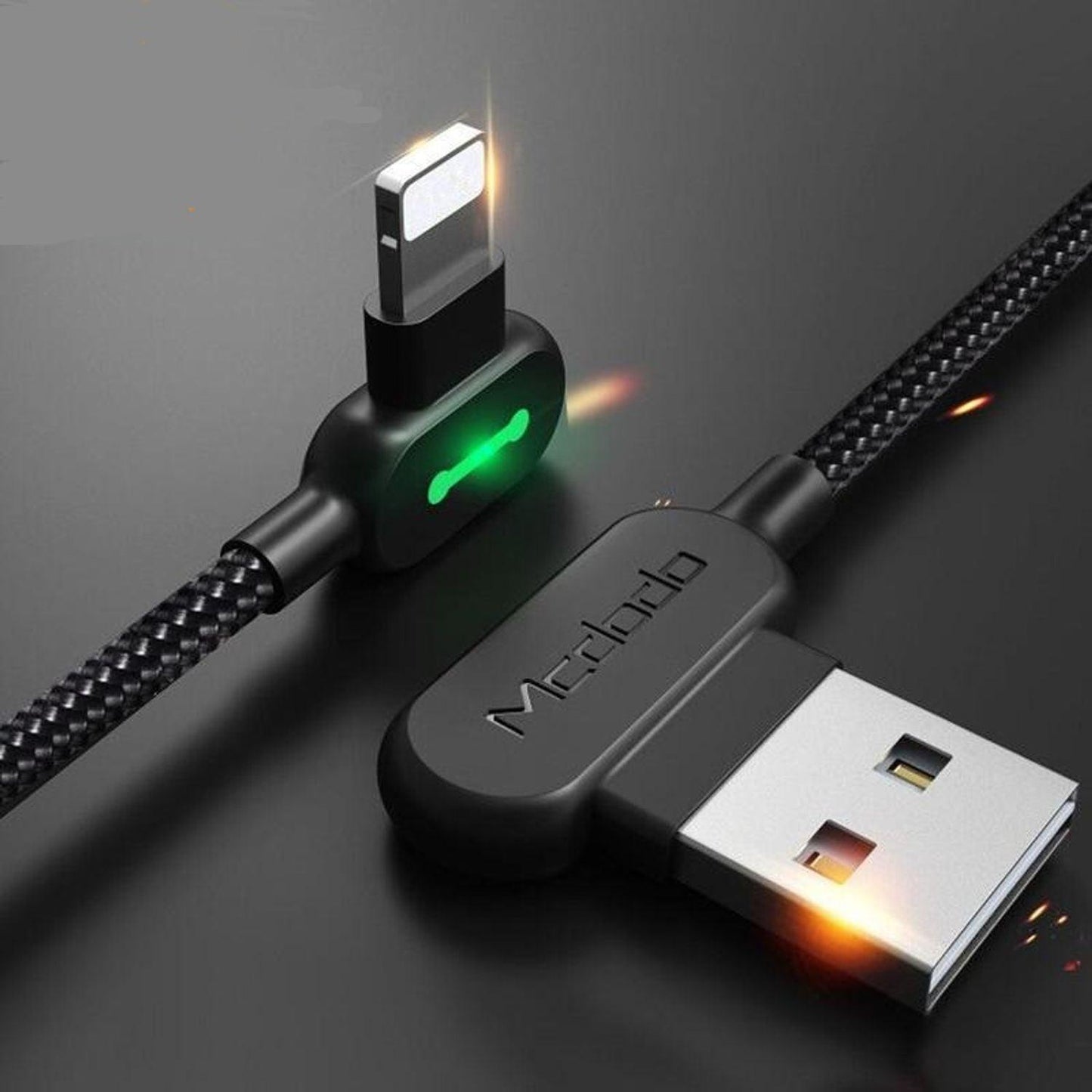 Mcdodo 90 Degree Led Lightning Gaming Cable. - Mcdodo Online