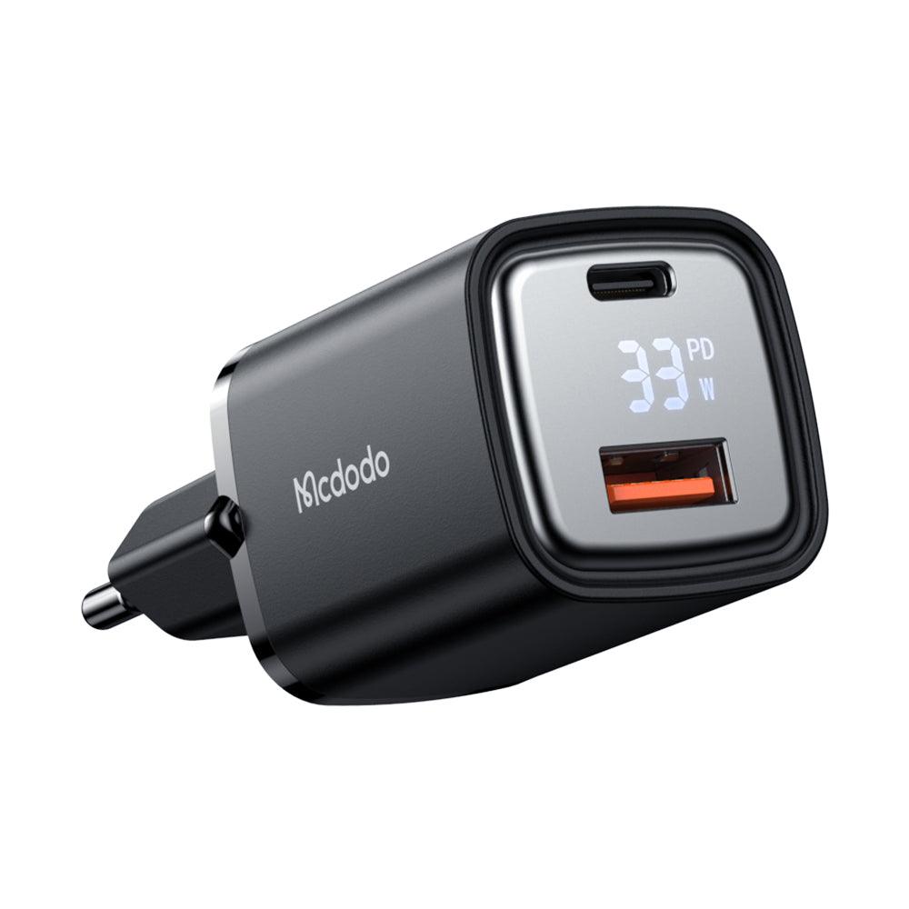 Mcdodo Digital Dislay PD+QC Dual Port 33W Fast Charger. - Mcdodo Online